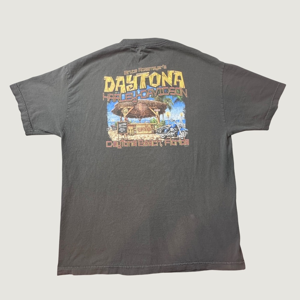 Harley-Davidson T-Shirt Mens XL Daytona Beach Florida Black Motorcycle 2015
